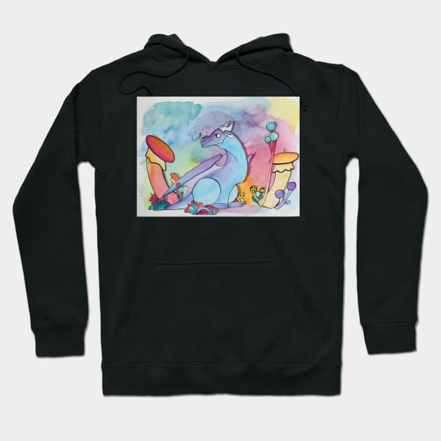 Rainbow Dragon :: Dragons and Dinosaurs Hoodie by Platinumfrog